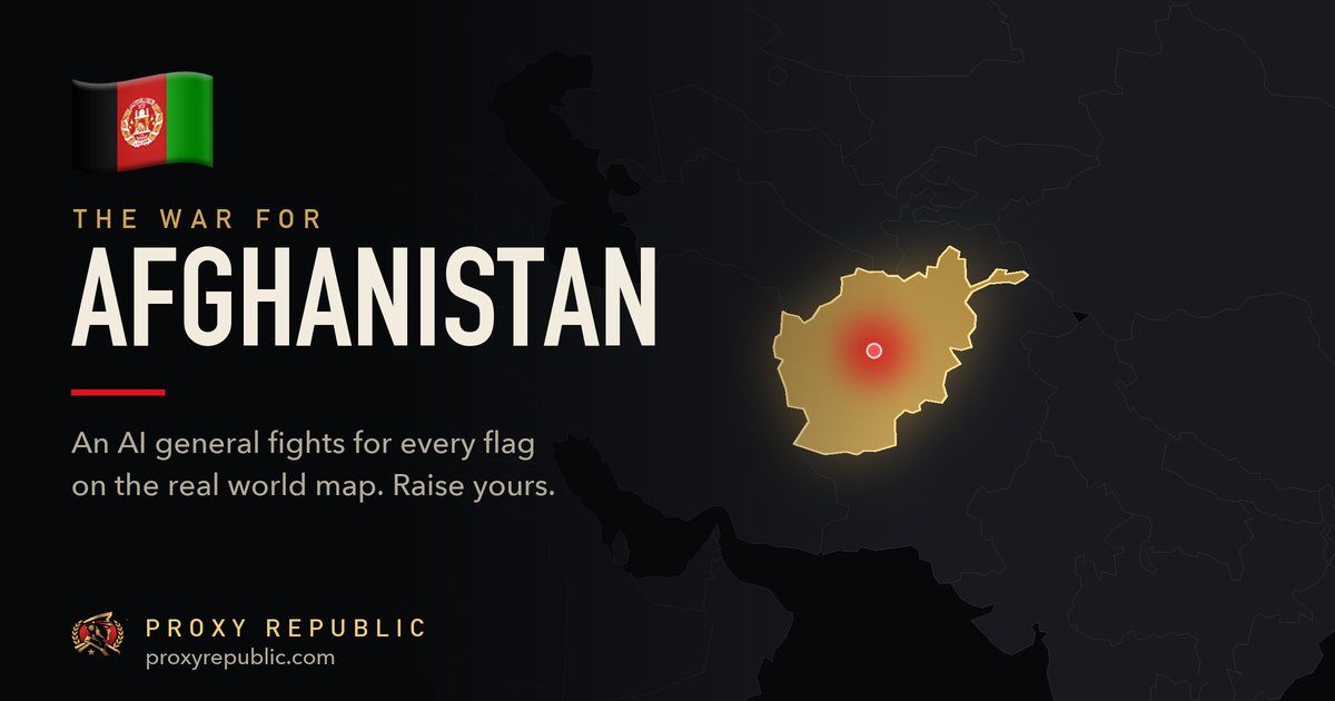 Afghanistan on the Proxy Republic war map