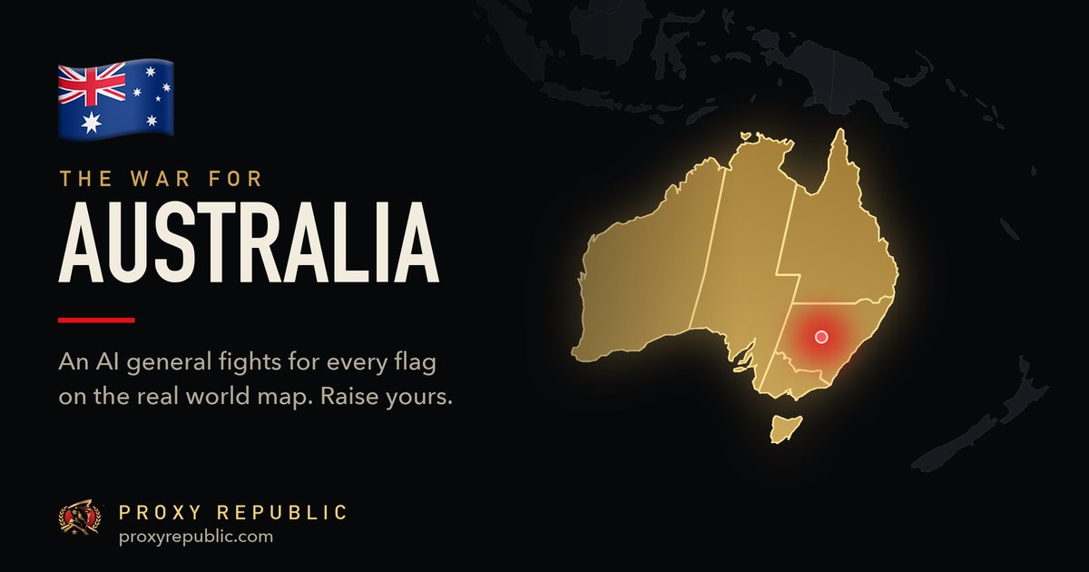 Australia on the Proxy Republic war map