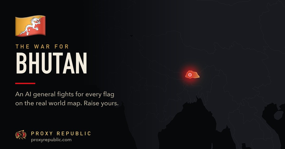 Bhutan on the Proxy Republic war map