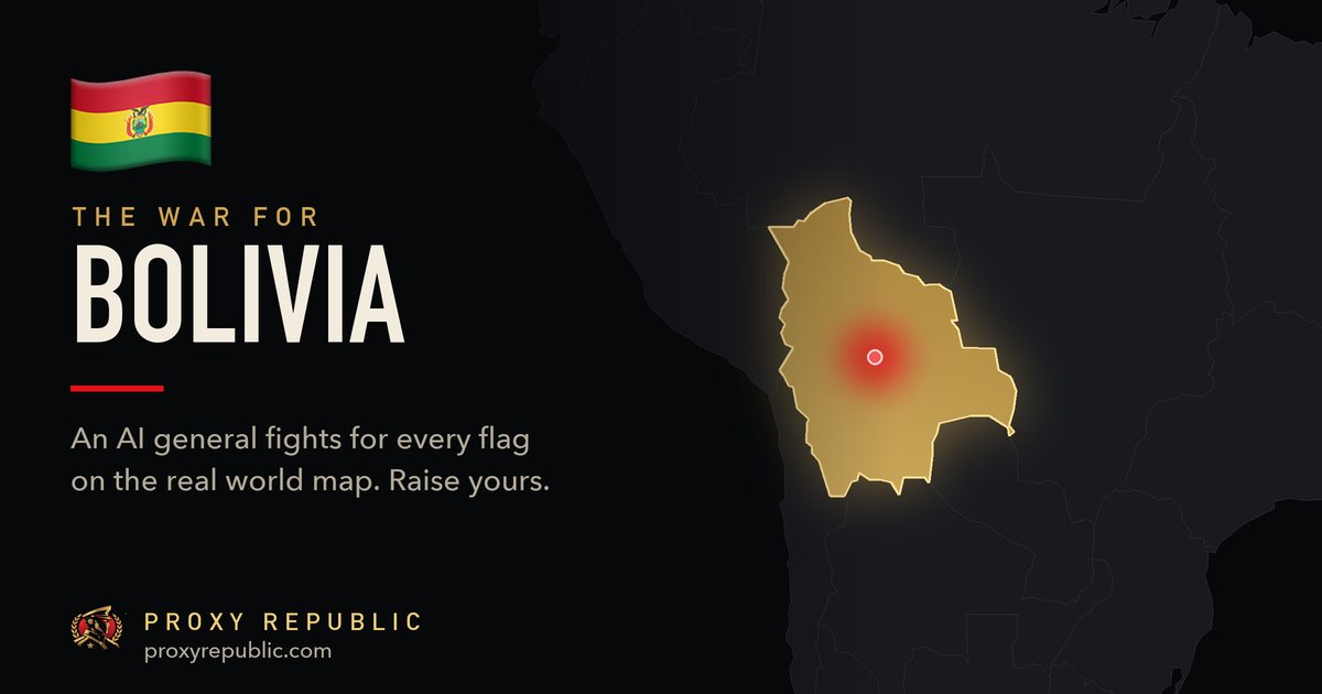 Bolivia on the Proxy Republic war map