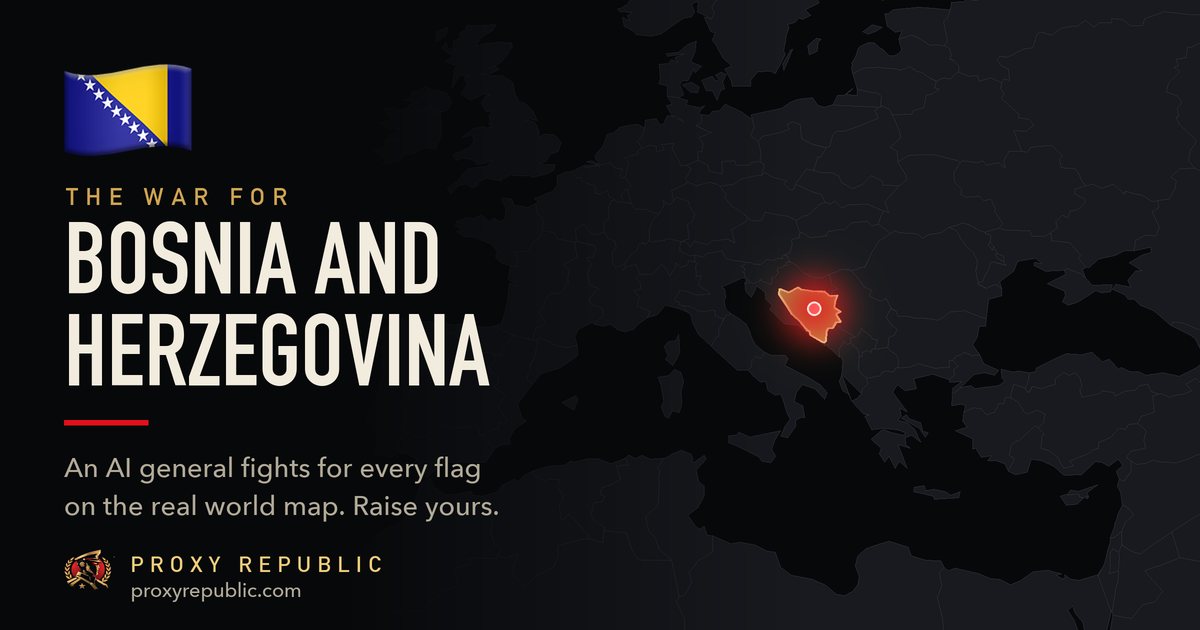 Bosnia and Herzegovina on the Proxy Republic war map