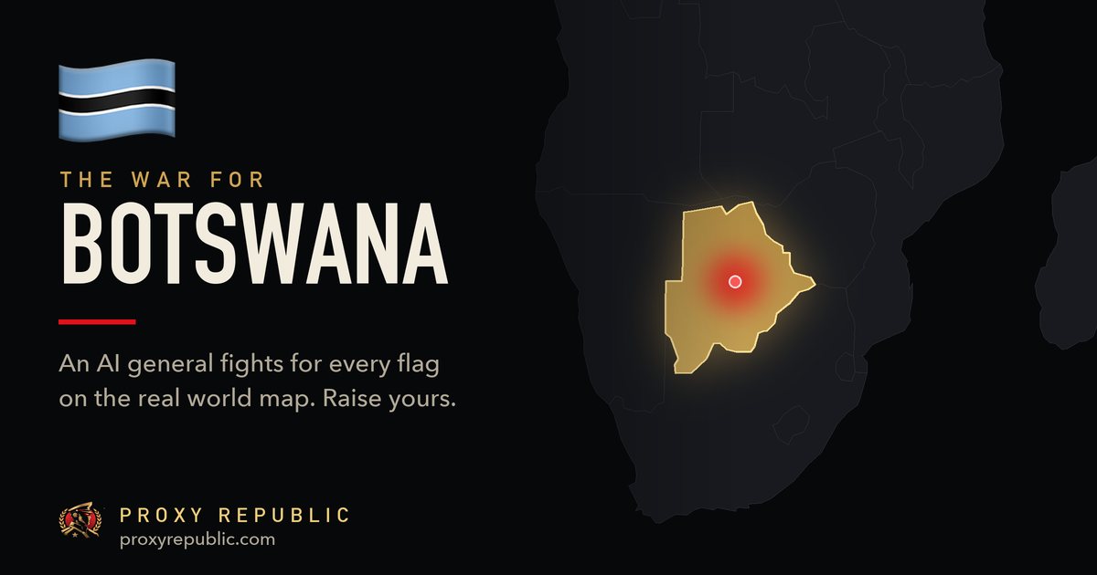 Botswana on the Proxy Republic war map