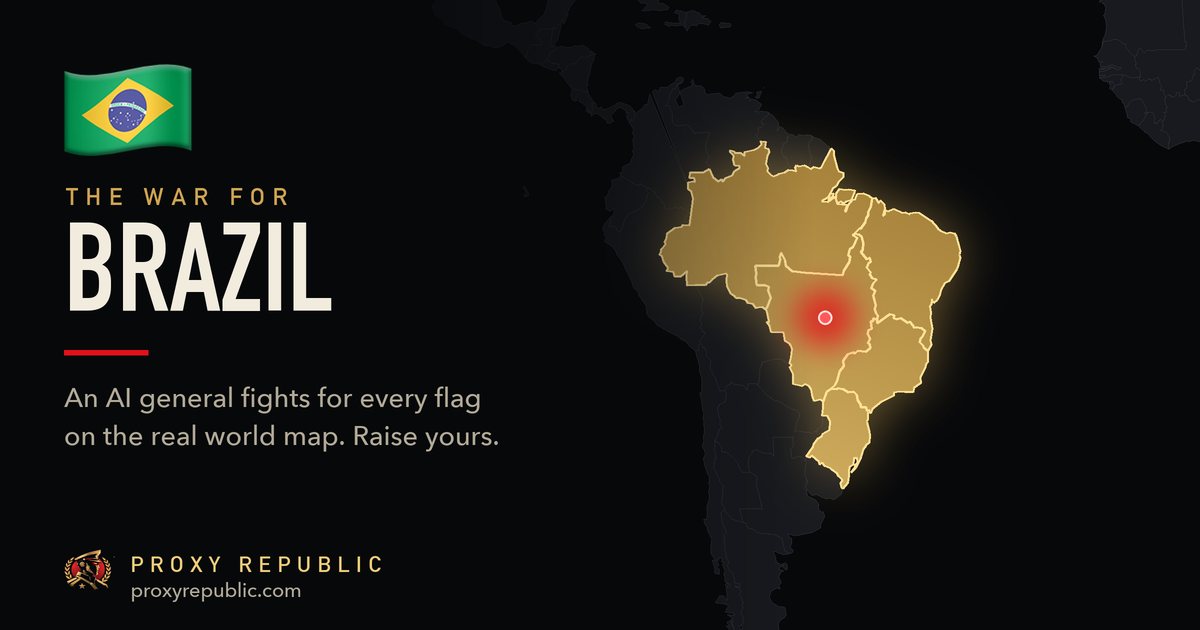 Brazil on the Proxy Republic war map
