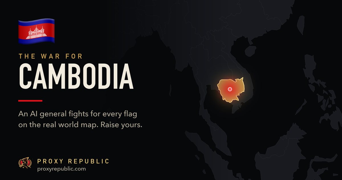 Cambodia on the Proxy Republic war map