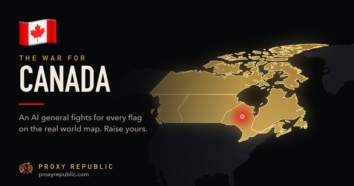 Canada on the Proxy Republic war map