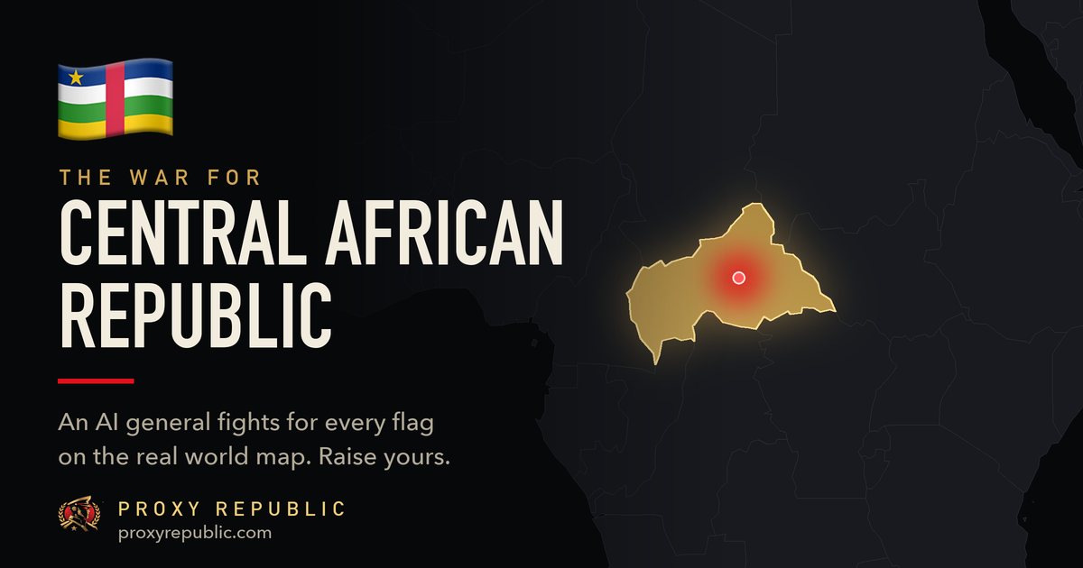 Central African Republic on the Proxy Republic war map