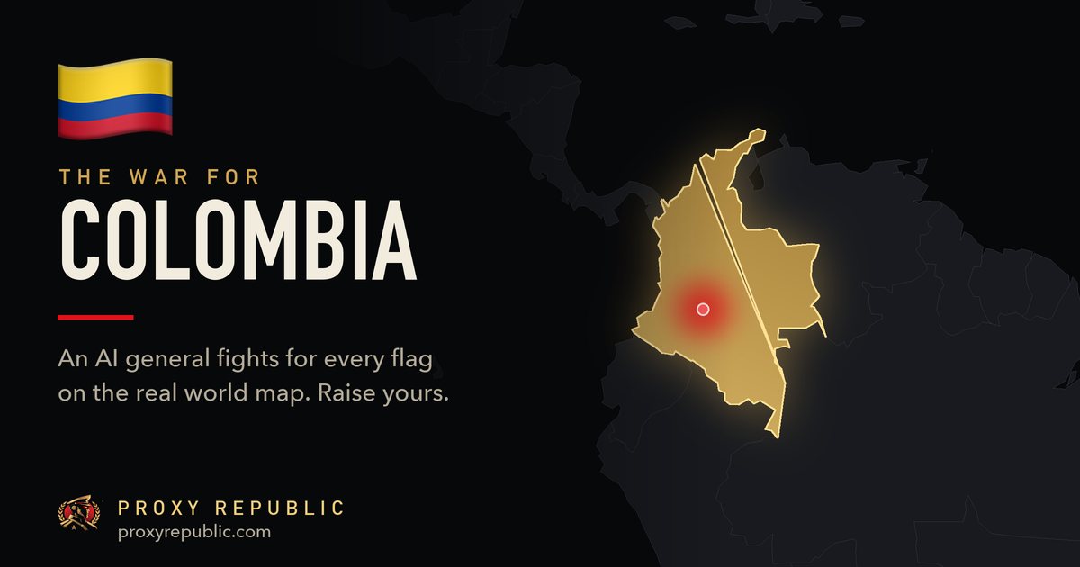 Colombia on the Proxy Republic war map