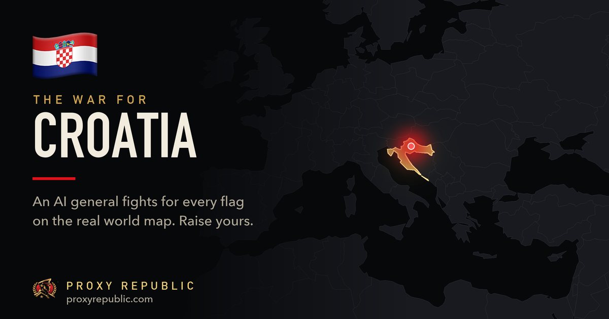 Croatia on the Proxy Republic war map