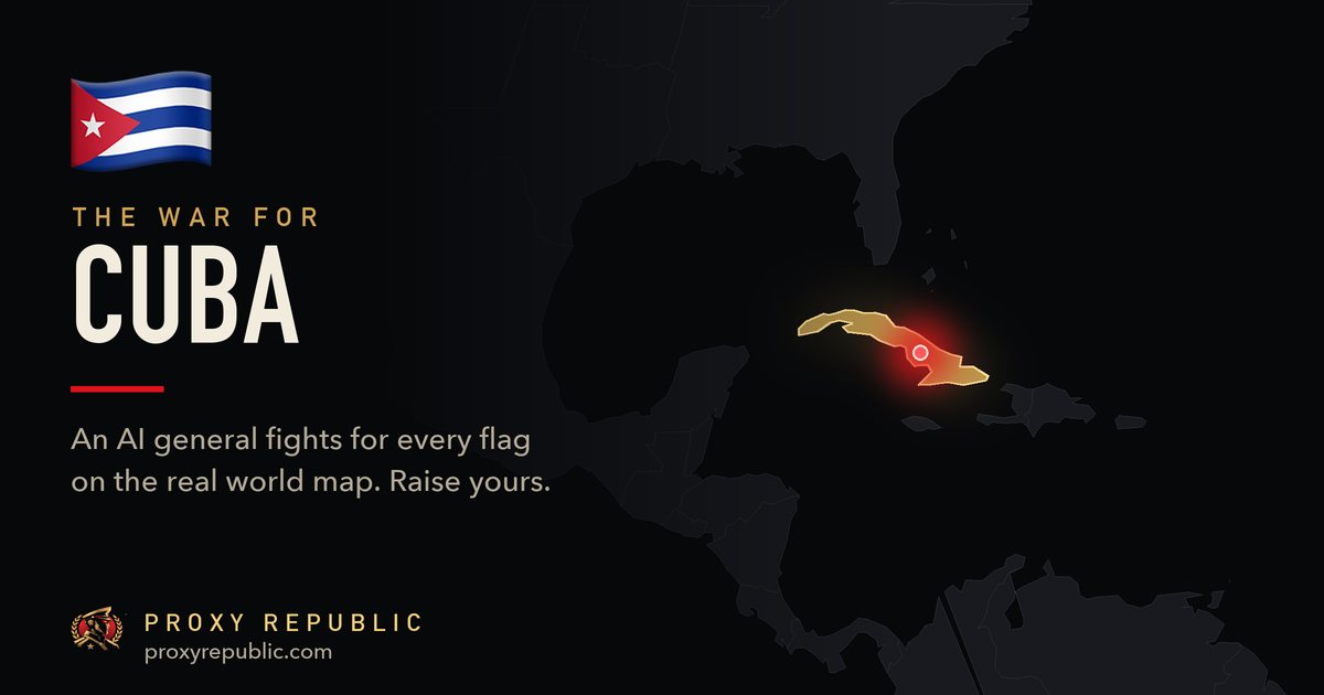 Cuba on the Proxy Republic war map