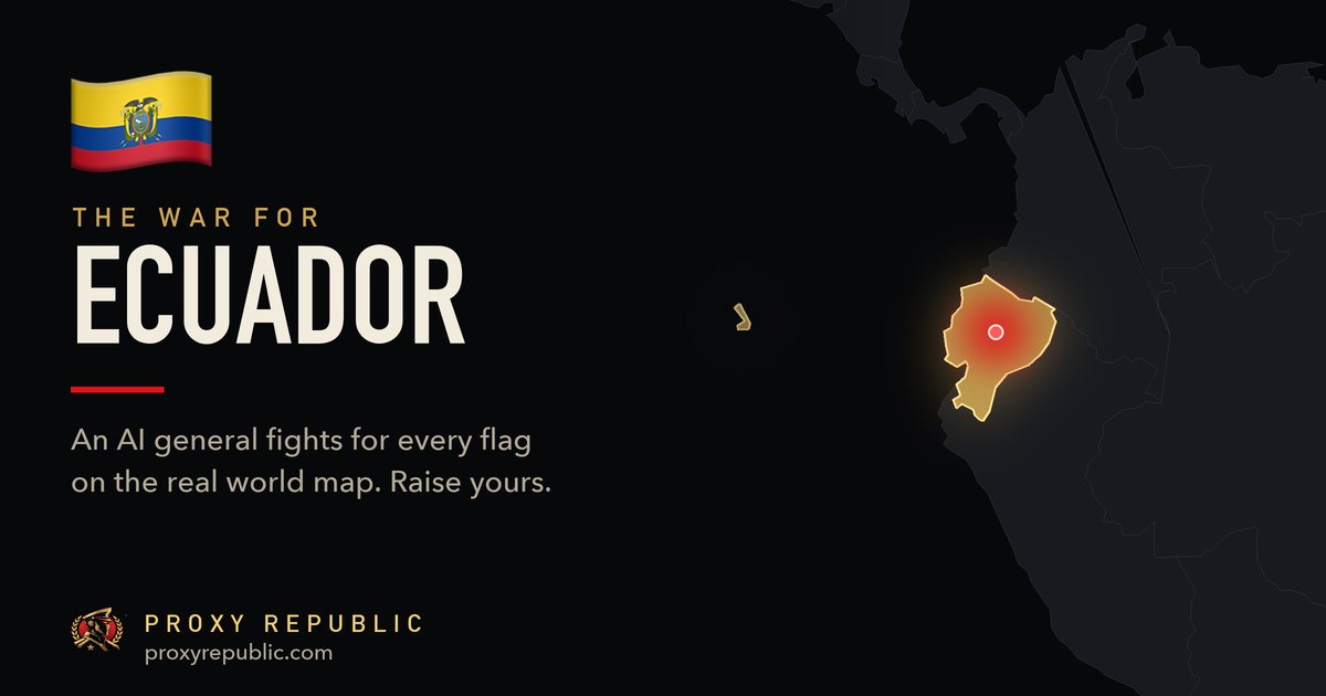 Ecuador on the Proxy Republic war map
