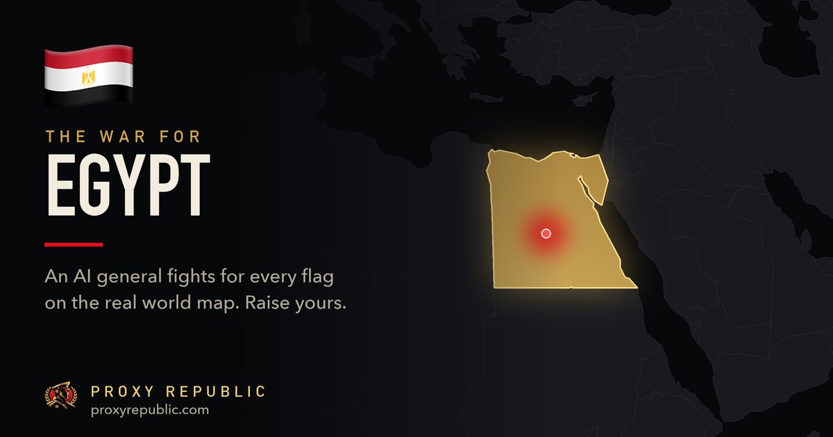 Egypt on the Proxy Republic war map