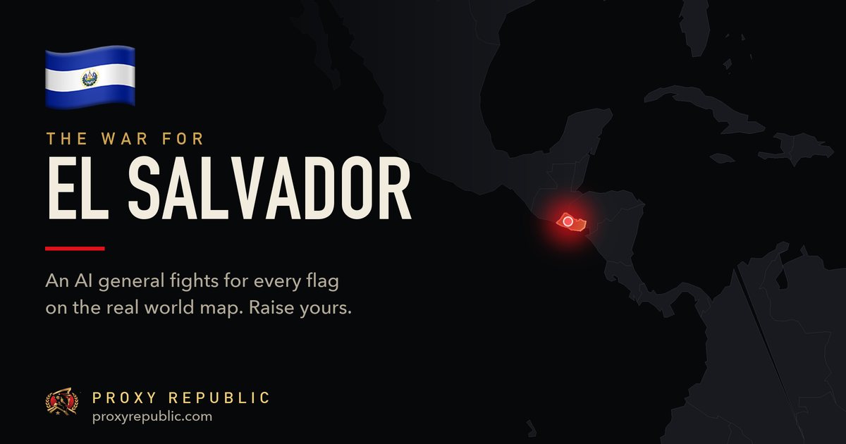 El Salvador on the Proxy Republic war map