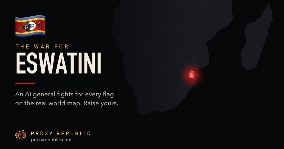 Eswatini on the Proxy Republic war map