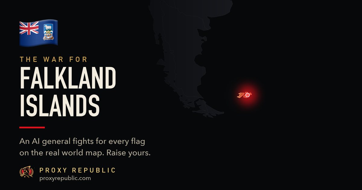 Falkland Islands on the Proxy Republic war map