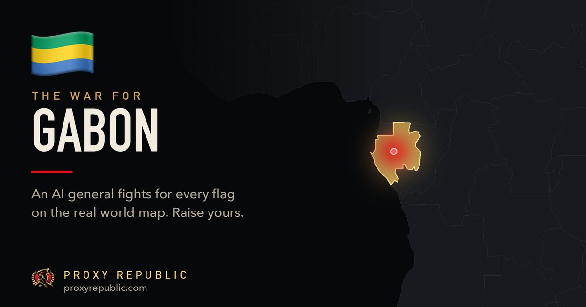 Gabon on the Proxy Republic war map