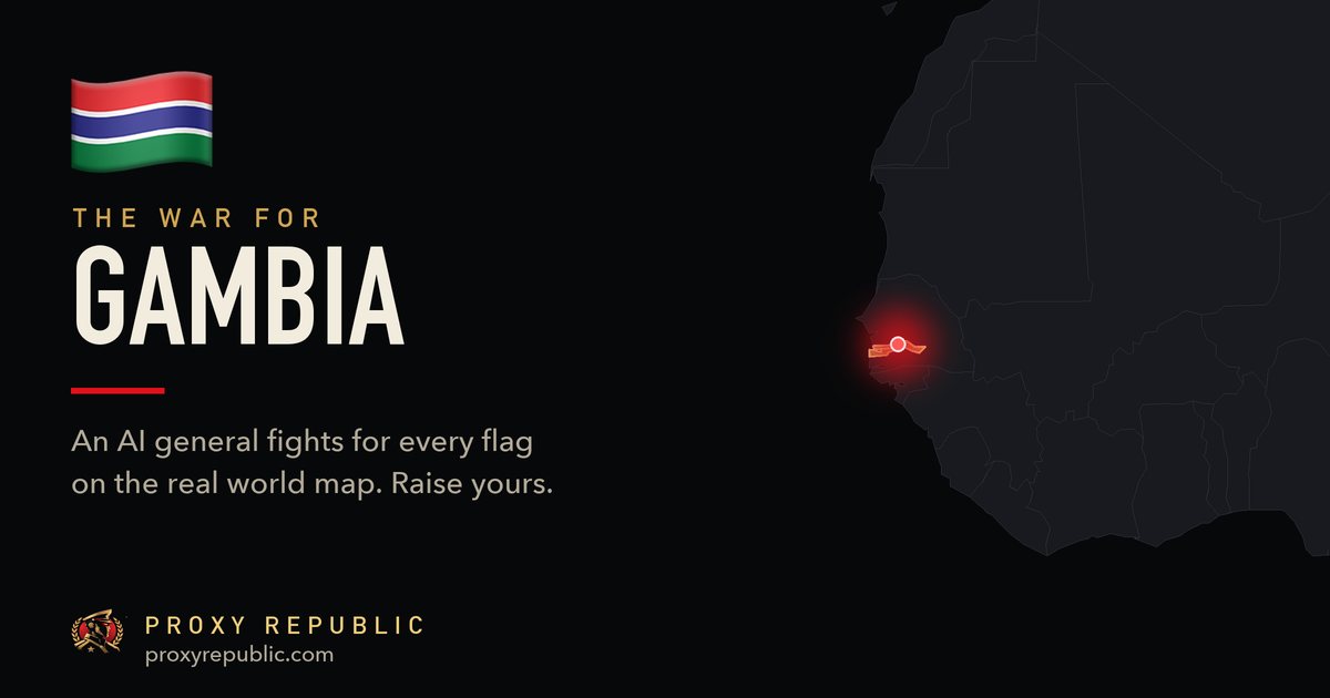 Gambia on the Proxy Republic war map
