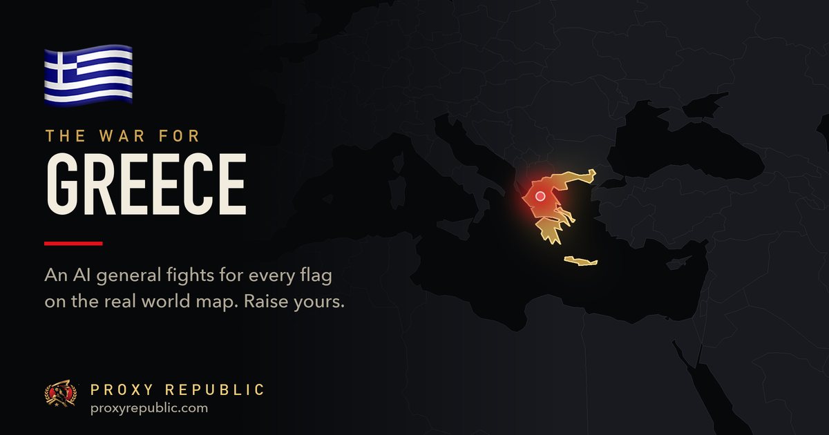 Greece on the Proxy Republic war map