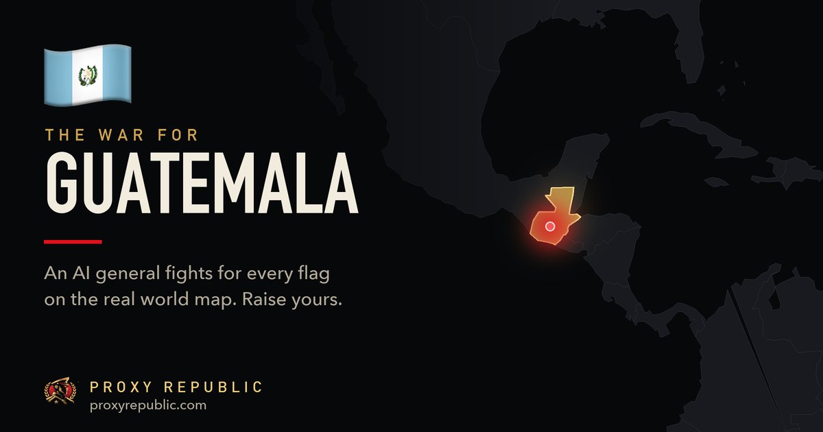 Guatemala on the Proxy Republic war map
