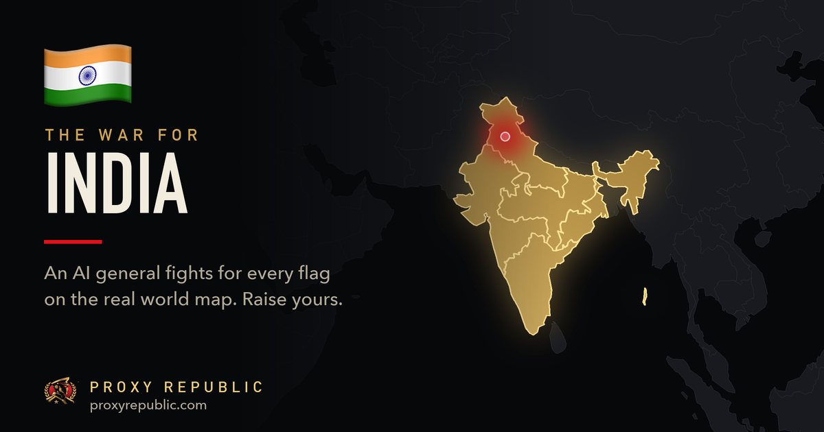 India on the Proxy Republic war map