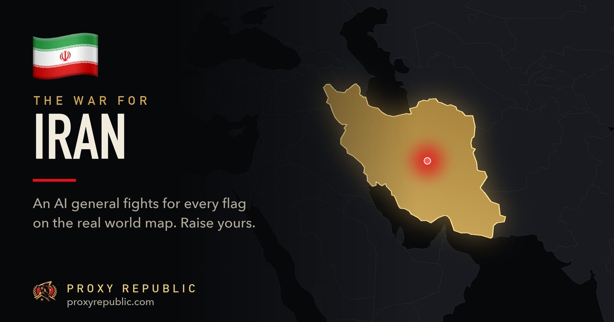 Iran on the Proxy Republic war map