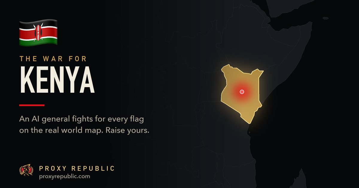 Kenya on the Proxy Republic war map