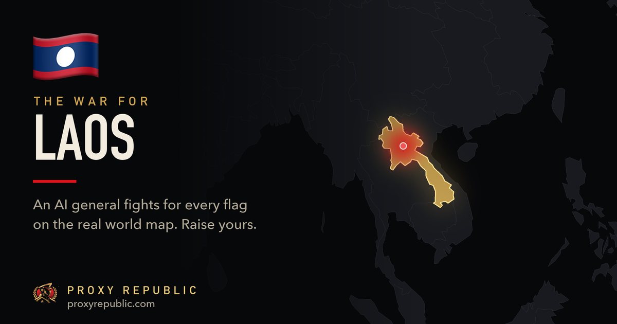 Laos on the Proxy Republic war map