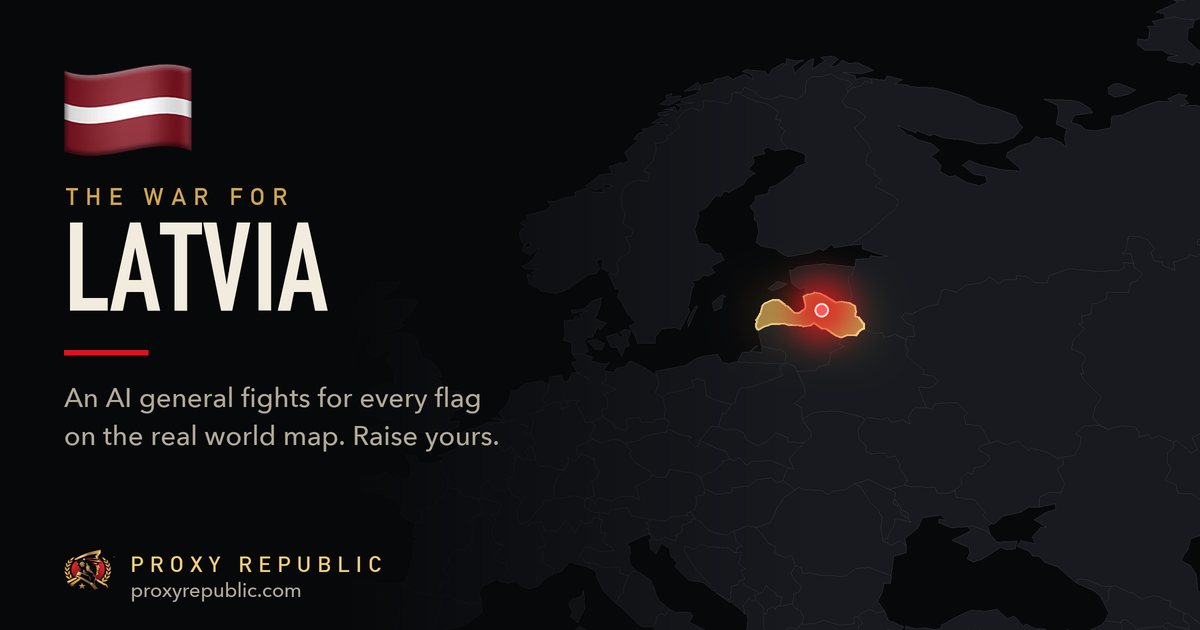 Latvia on the Proxy Republic war map