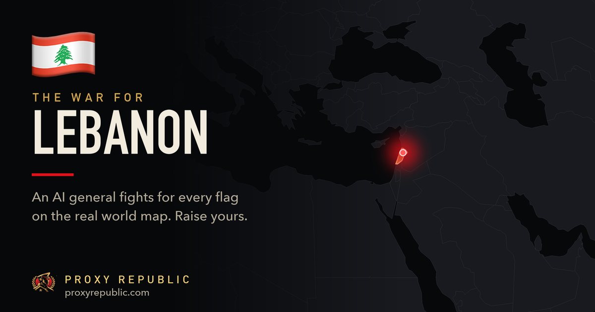 Lebanon on the Proxy Republic war map