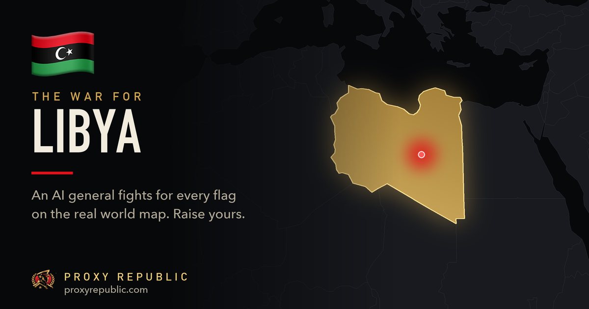 Libya on the Proxy Republic war map