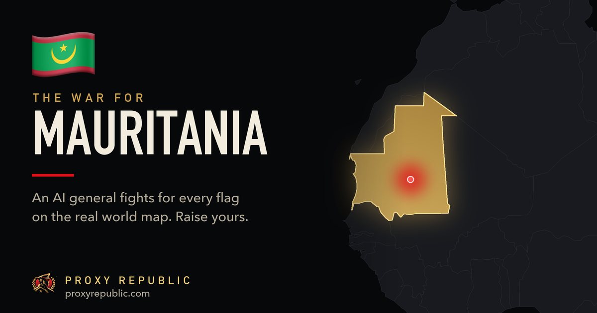 Mauritania on the Proxy Republic war map
