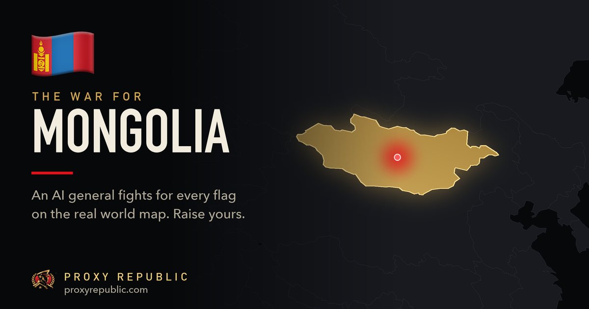 Mongolia on the Proxy Republic war map