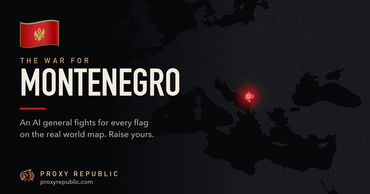 Montenegro on the Proxy Republic war map
