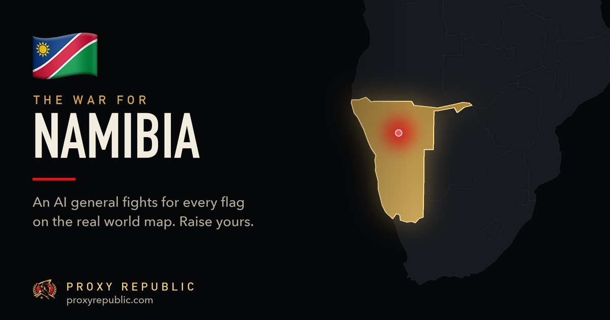 Namibia on the Proxy Republic war map