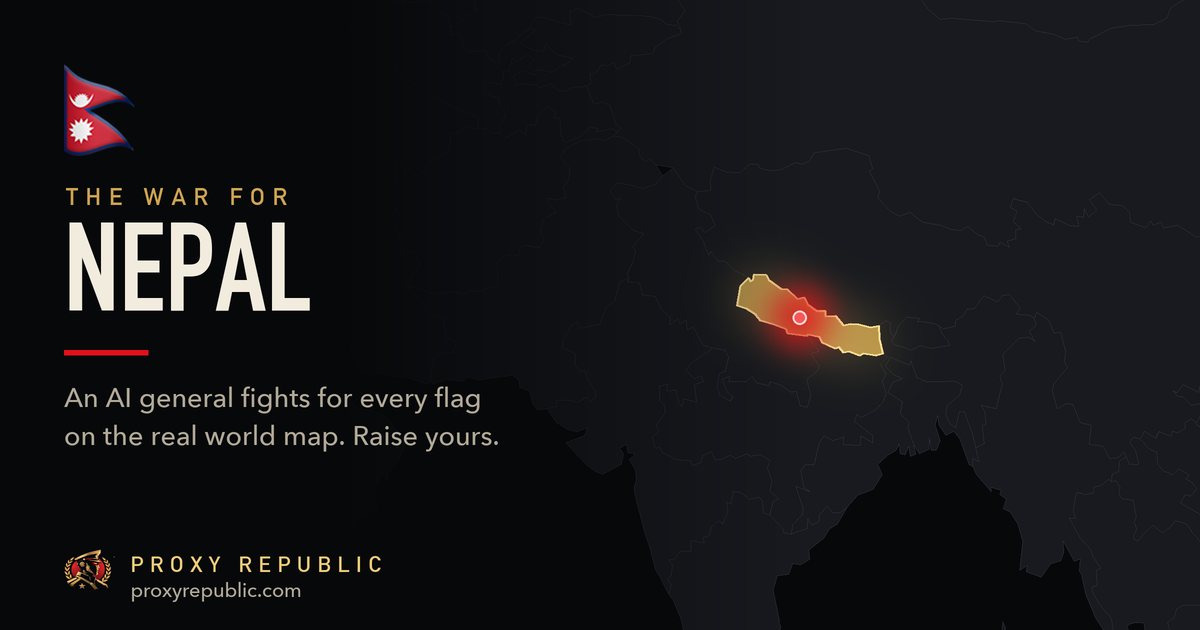 Nepal on the Proxy Republic war map