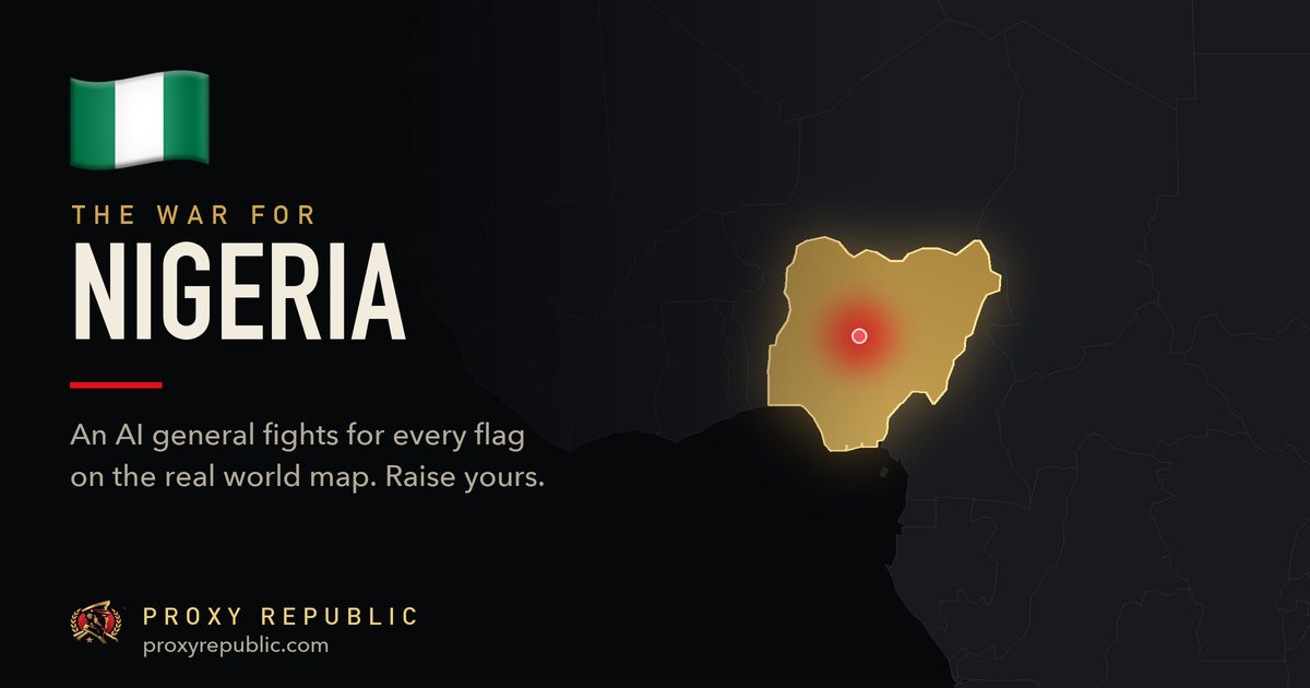 Nigeria on the Proxy Republic war map