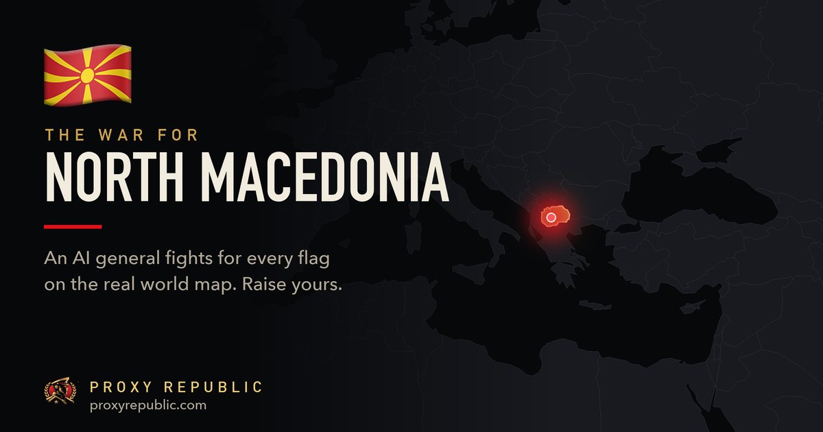 North Macedonia on the Proxy Republic war map
