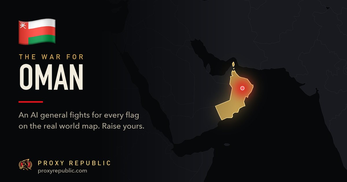 Oman on the Proxy Republic war map