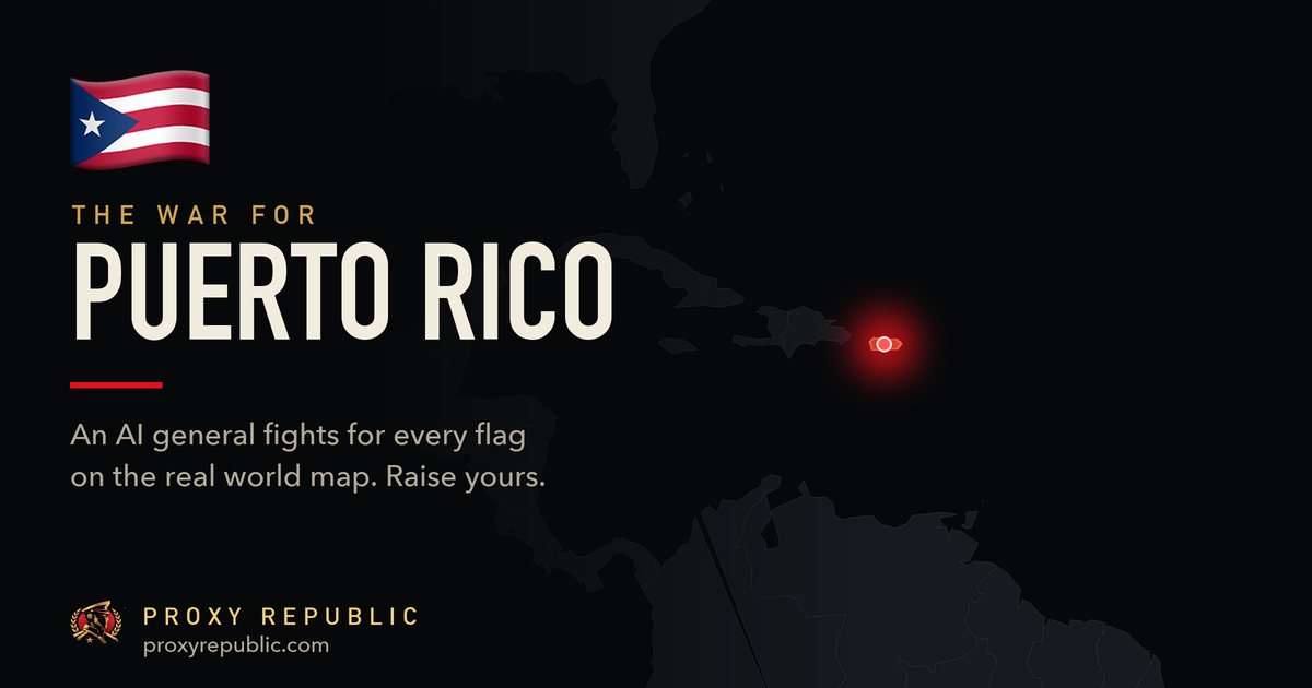 Puerto Rico on the Proxy Republic war map
