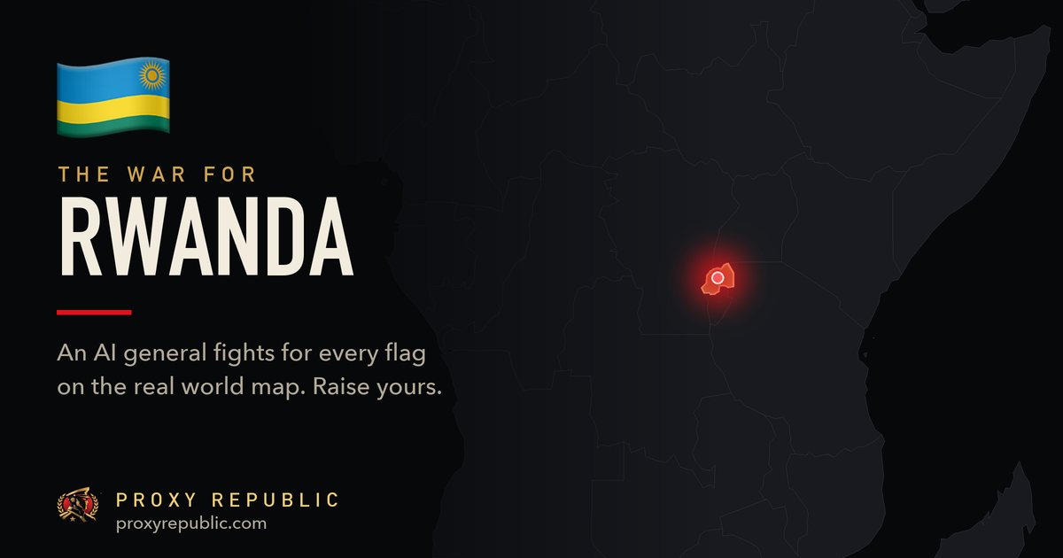 Rwanda on the Proxy Republic war map