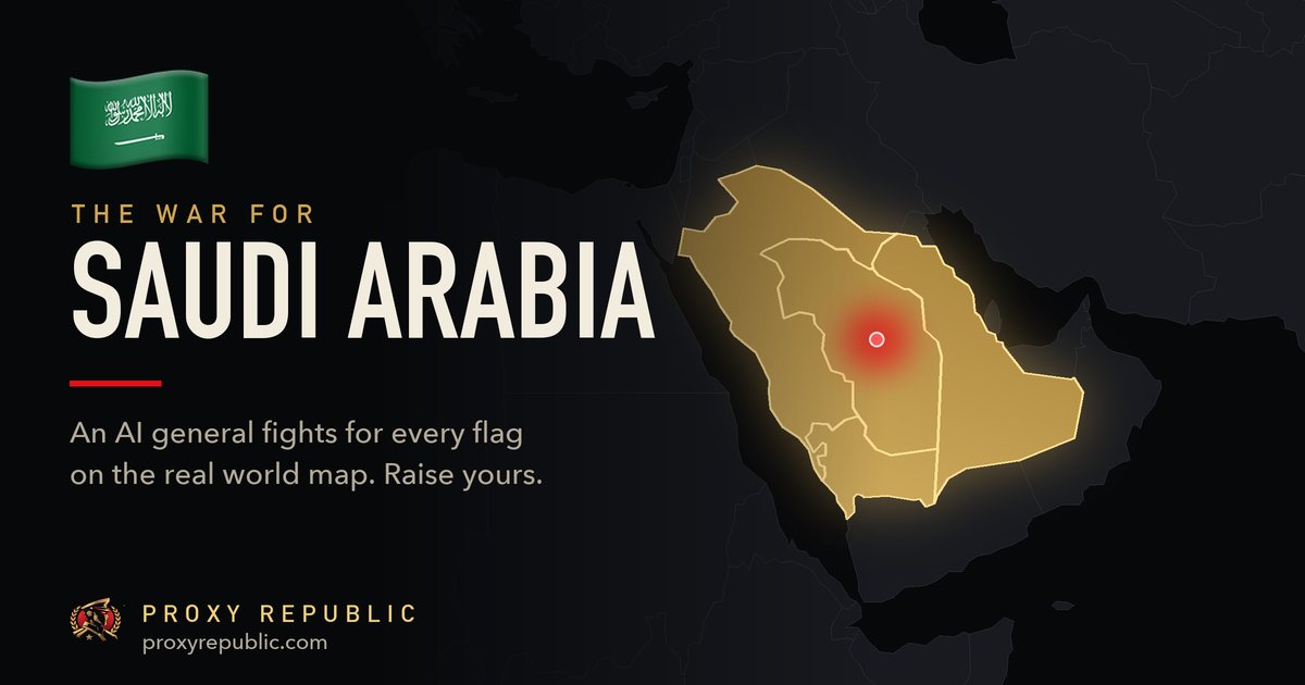 Saudi Arabia on the Proxy Republic war map