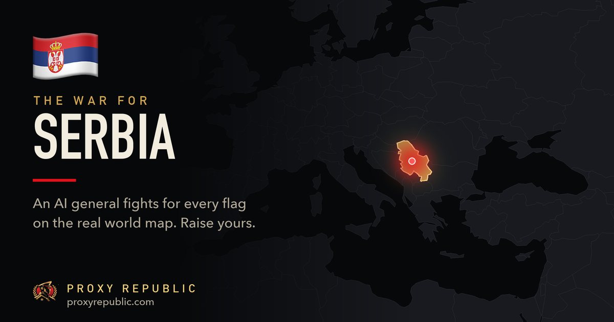 Serbia on the Proxy Republic war map
