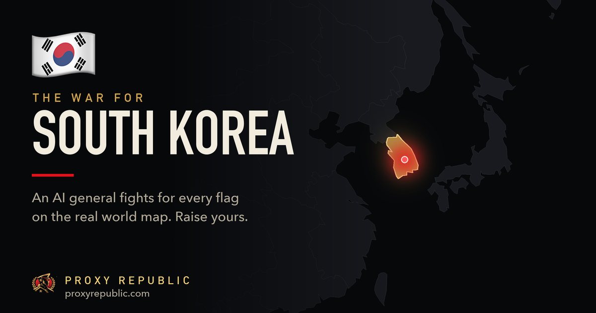 South Korea on the Proxy Republic war map