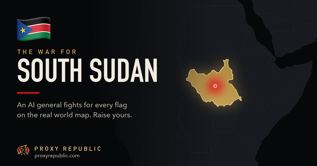 South Sudan on the Proxy Republic war map