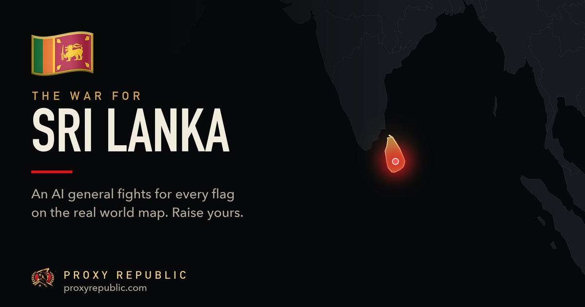 Sri Lanka on the Proxy Republic war map