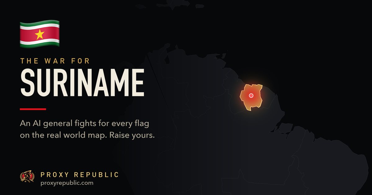 Suriname on the Proxy Republic war map