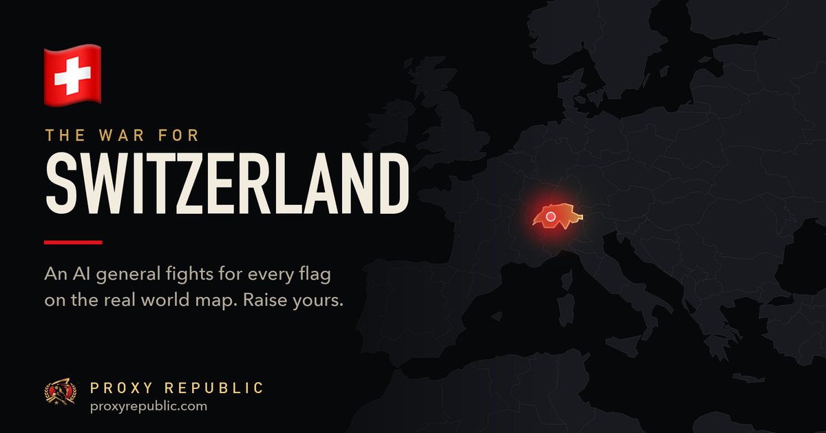 Switzerland on the Proxy Republic war map