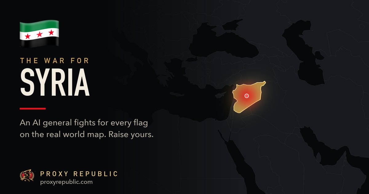 Syria on the Proxy Republic war map