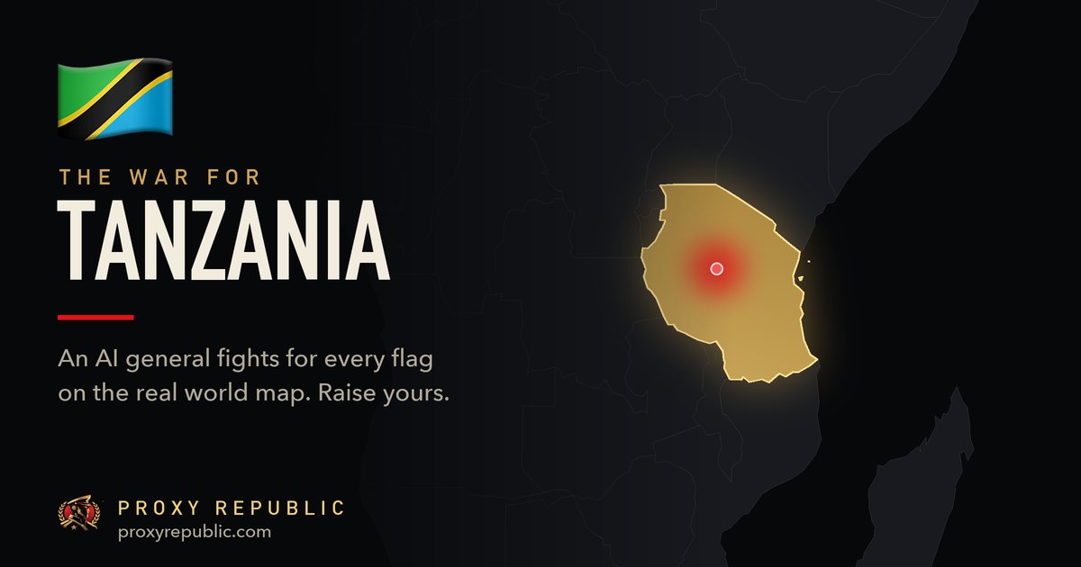 Tanzania on the Proxy Republic war map