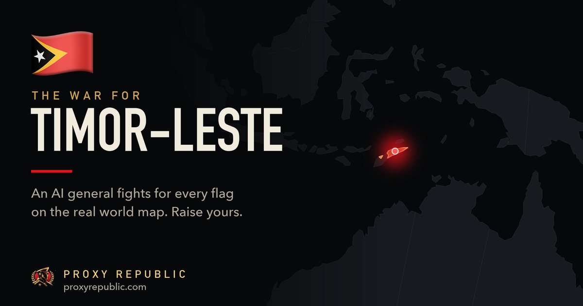 Timor-Leste on the Proxy Republic war map