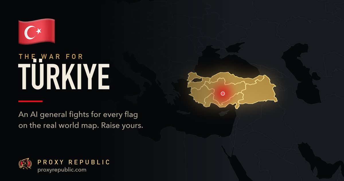 Türkiye on the Proxy Republic war map